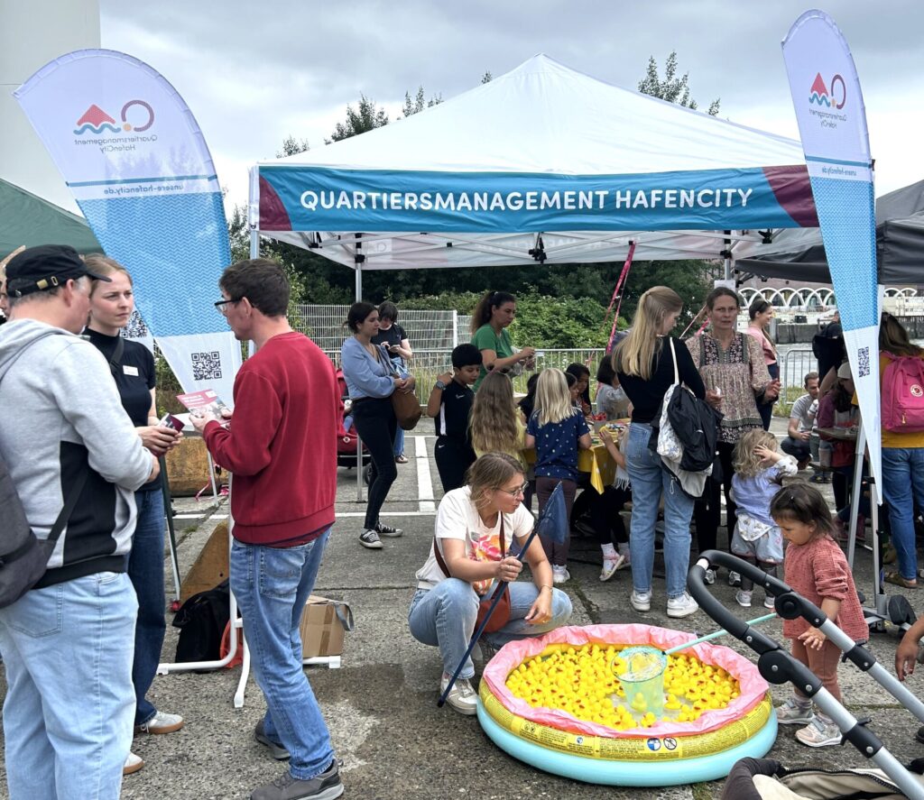 Quartiersmanagement HafenCity e.V. beim Headland Hamburg in der Hafencity, Foto: Redaktion Hafencity